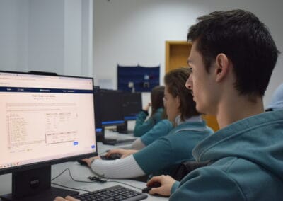 Richmond Park School Students using IT Lab